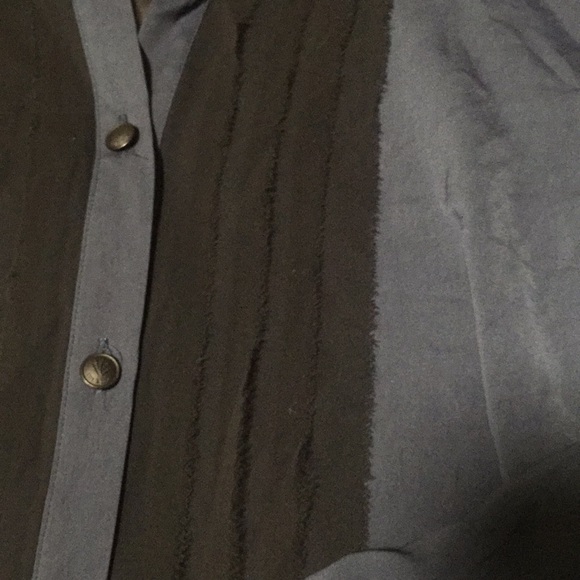 Rag & Bone Silk Button Front Shirt - Picture 4 of 6